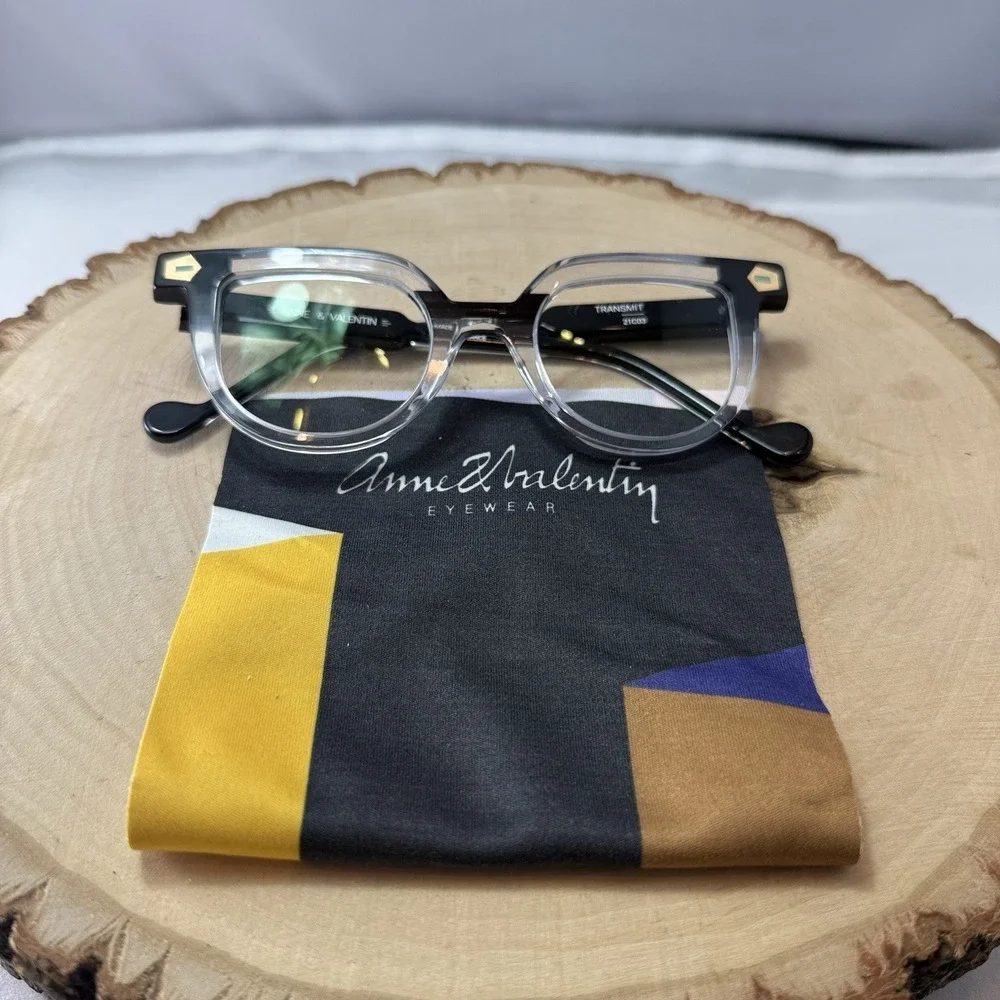 Anne‎ et Valentin Transmit 21C03 Clear W/Black Accent Eyeglass Frames